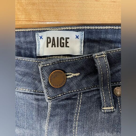 Paige Premium Denim Blue Jeans Women’s size 28 Zip Fly with Button Closure - Picture 3 of 6